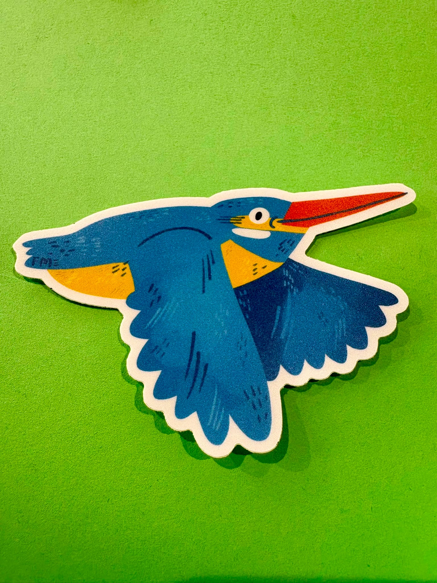 Kingfisher Matte Vinyl Sticker