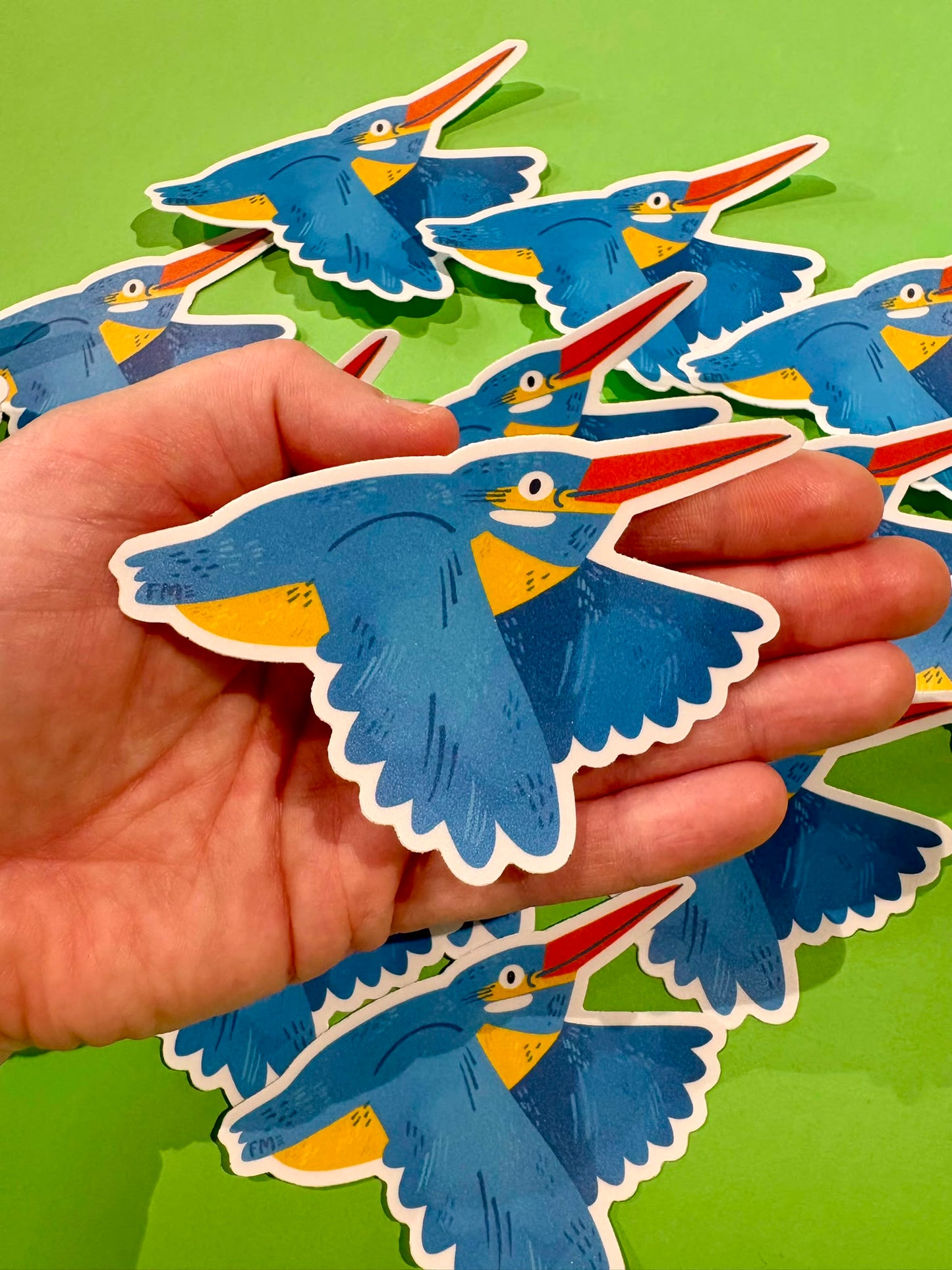 Kingfisher Matte Vinyl Sticker