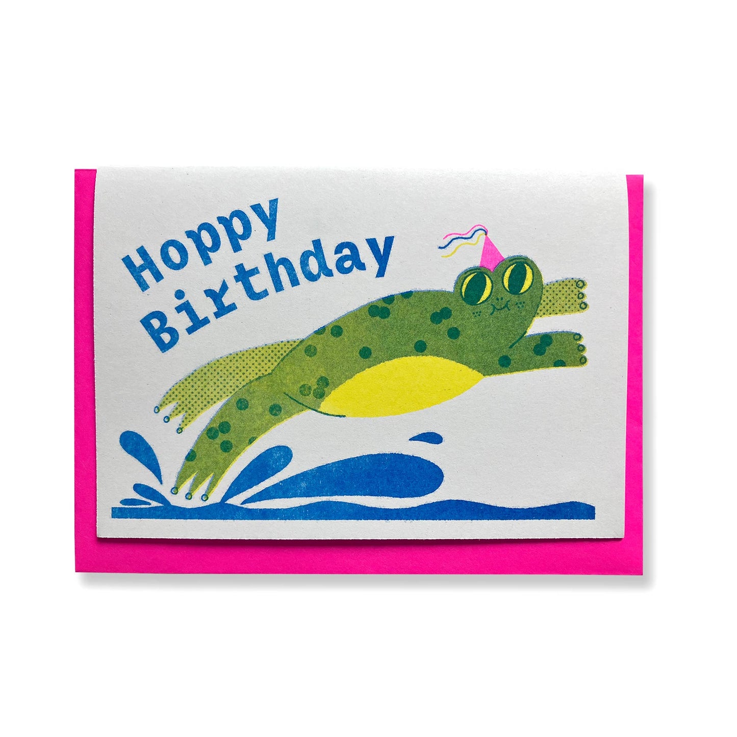 Hoppy birthday - A6 Riso Greetings Card