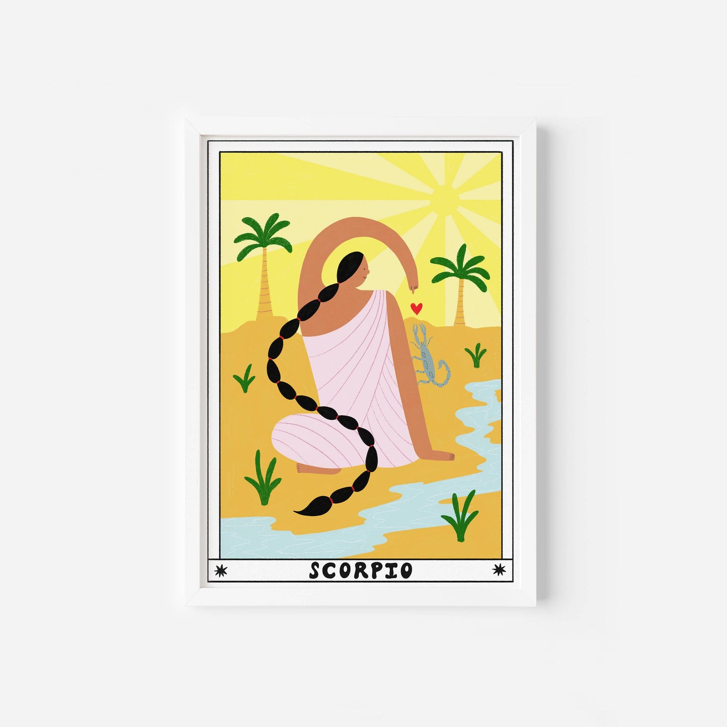 Tarot Scorpio Horoscope A4 Art Print