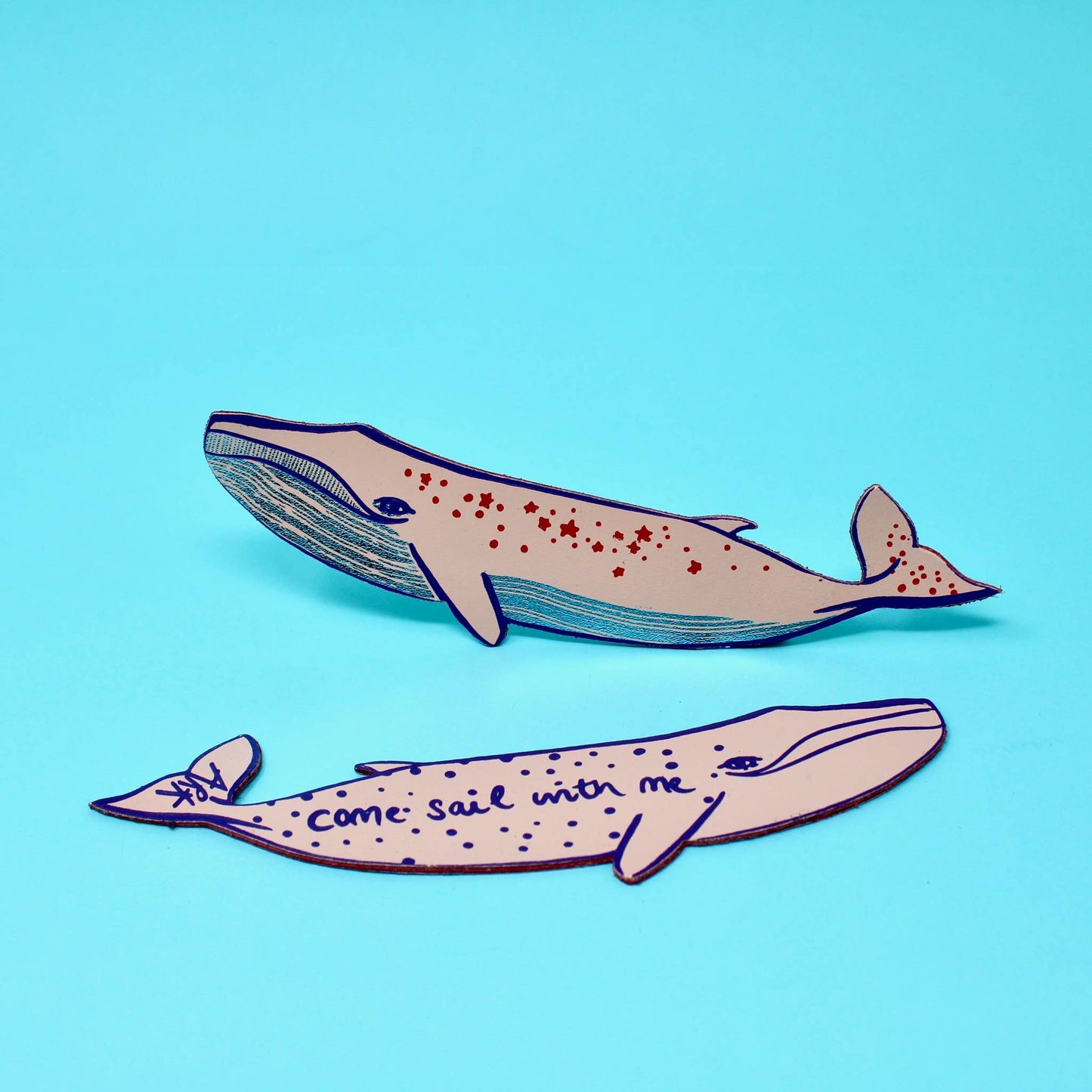 Whale 'Sail with Me' Bookmark