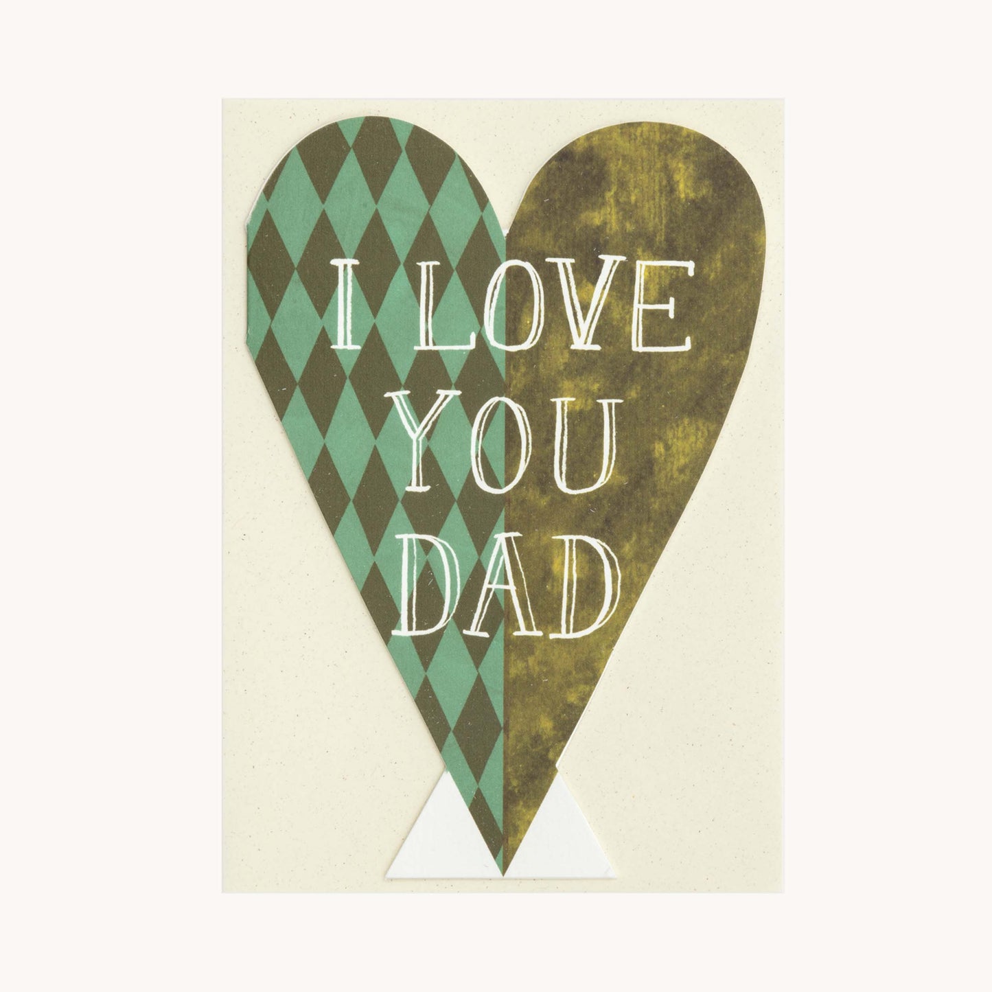 I Love You Dad Heart Greeting Card