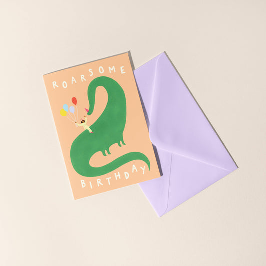 Roarsome Birthday Greeting Card