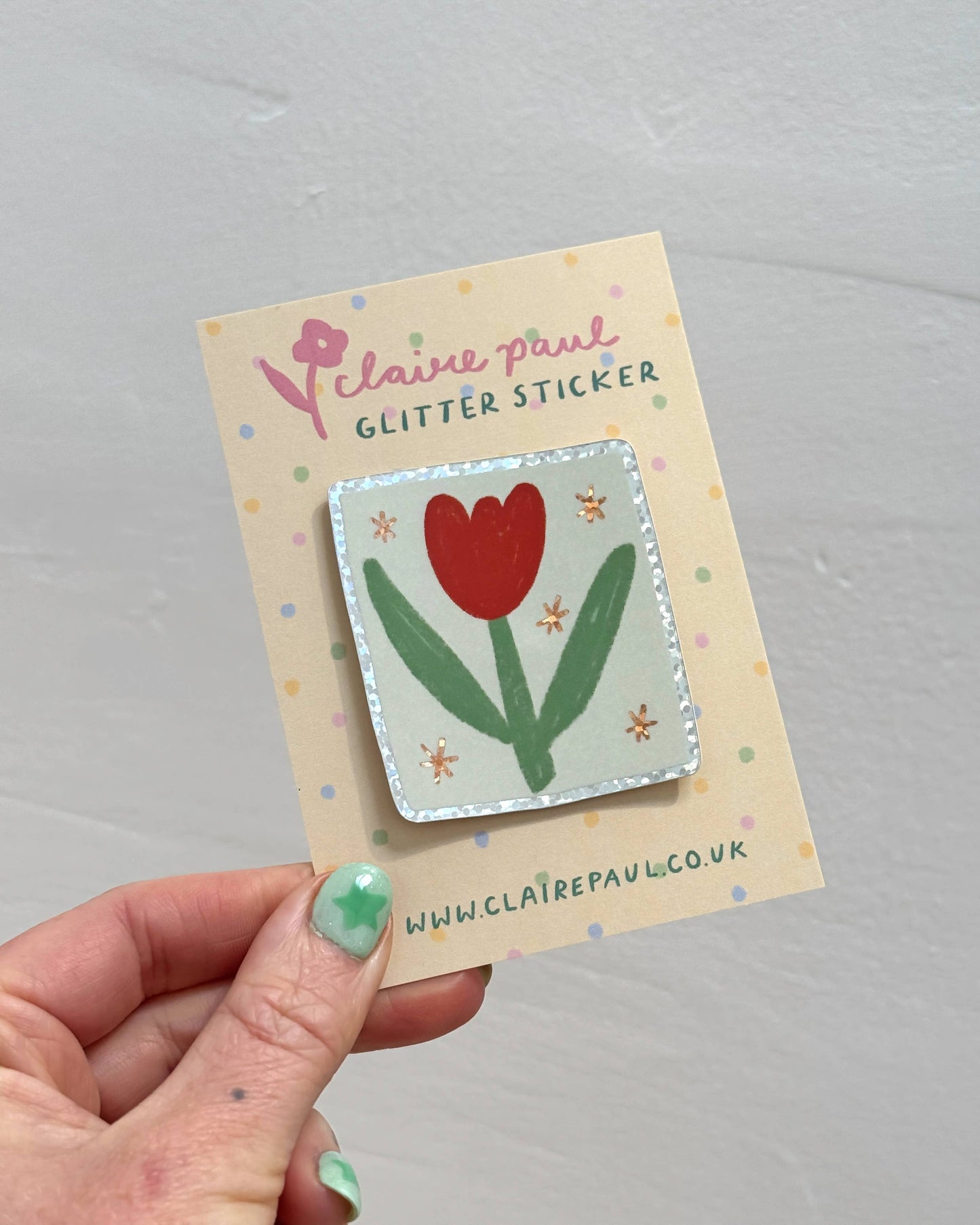 Tulip Holographic Vinyl Sticker