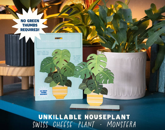 UNKILLABLE MONSTERA PLANT POP OUT CARD