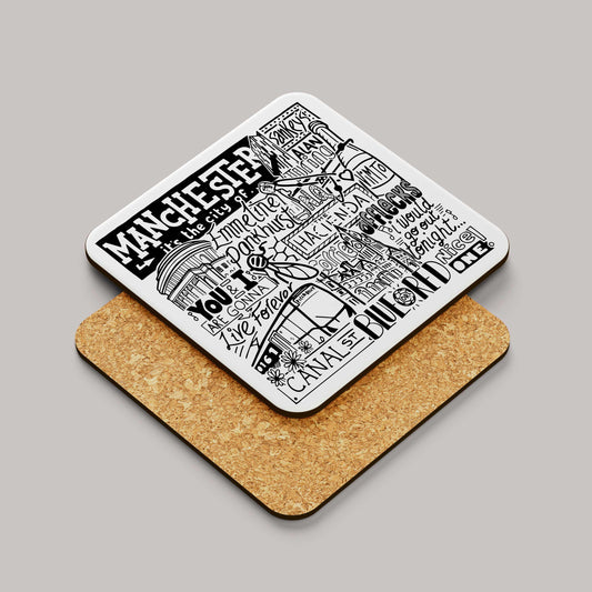 Manchester Landmarks Square Coaster