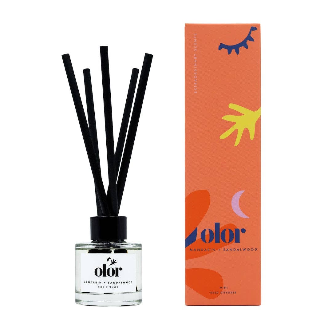 Mandarin + Sandalwood Mini Reed Diffuser