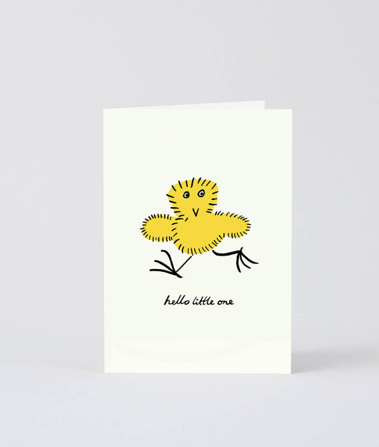 Welcome Little One Chick Greetings Card