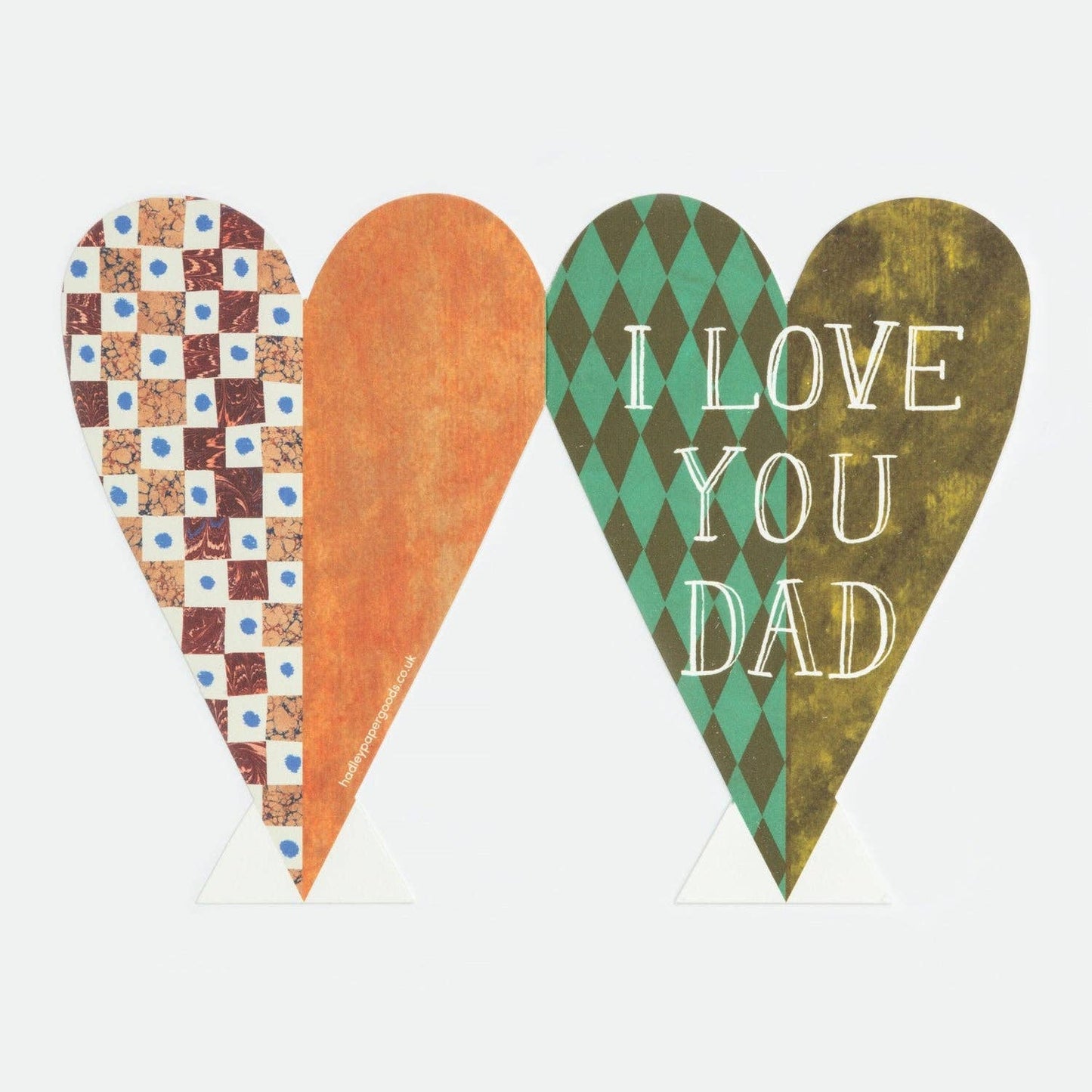I Love You Dad Heart Greeting Card