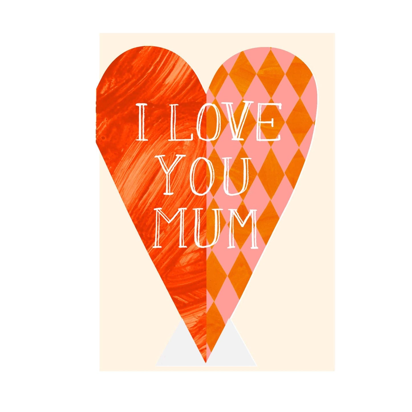 I Love You Mum Heart Greeting Card