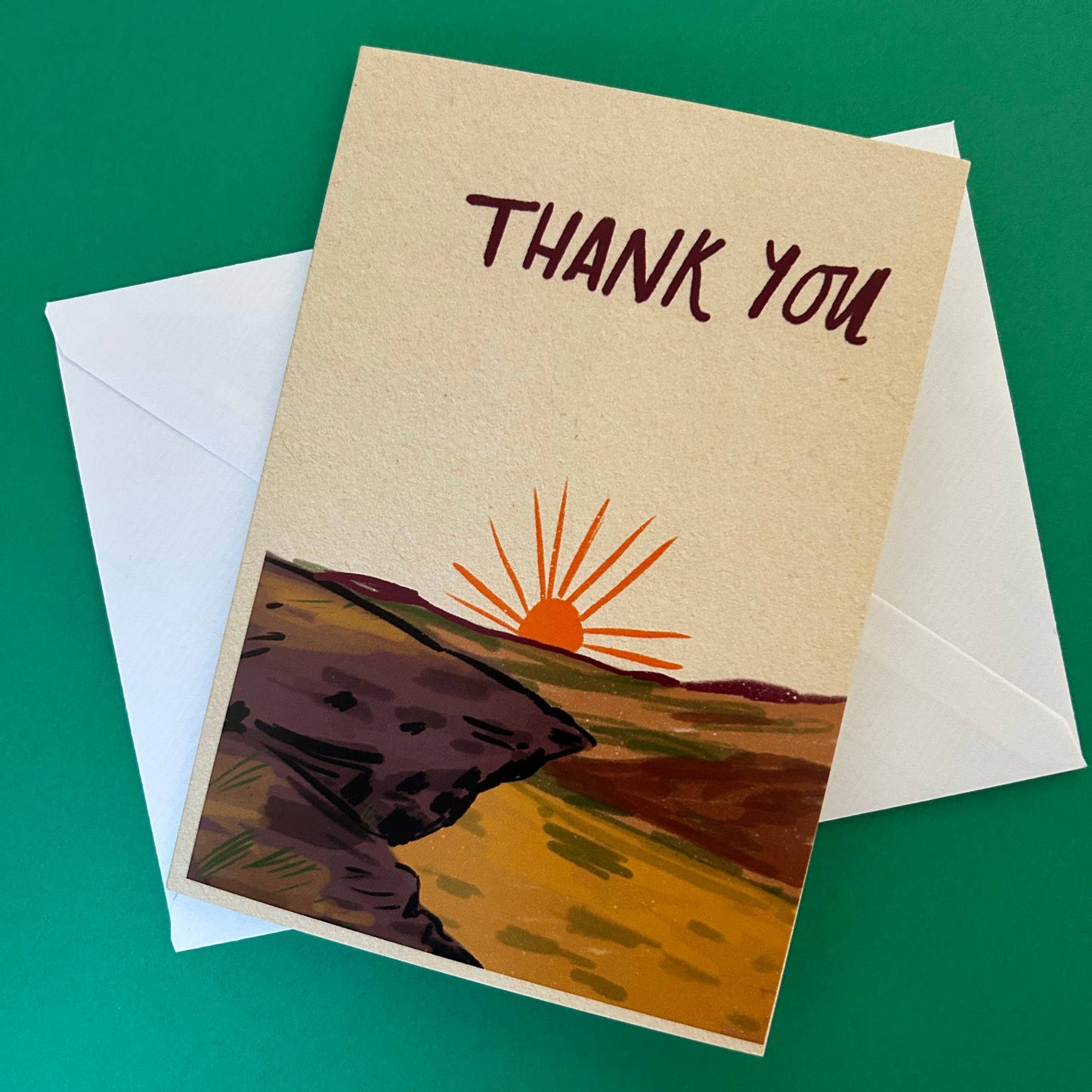 Thank you (hill) card by Dick Vincent