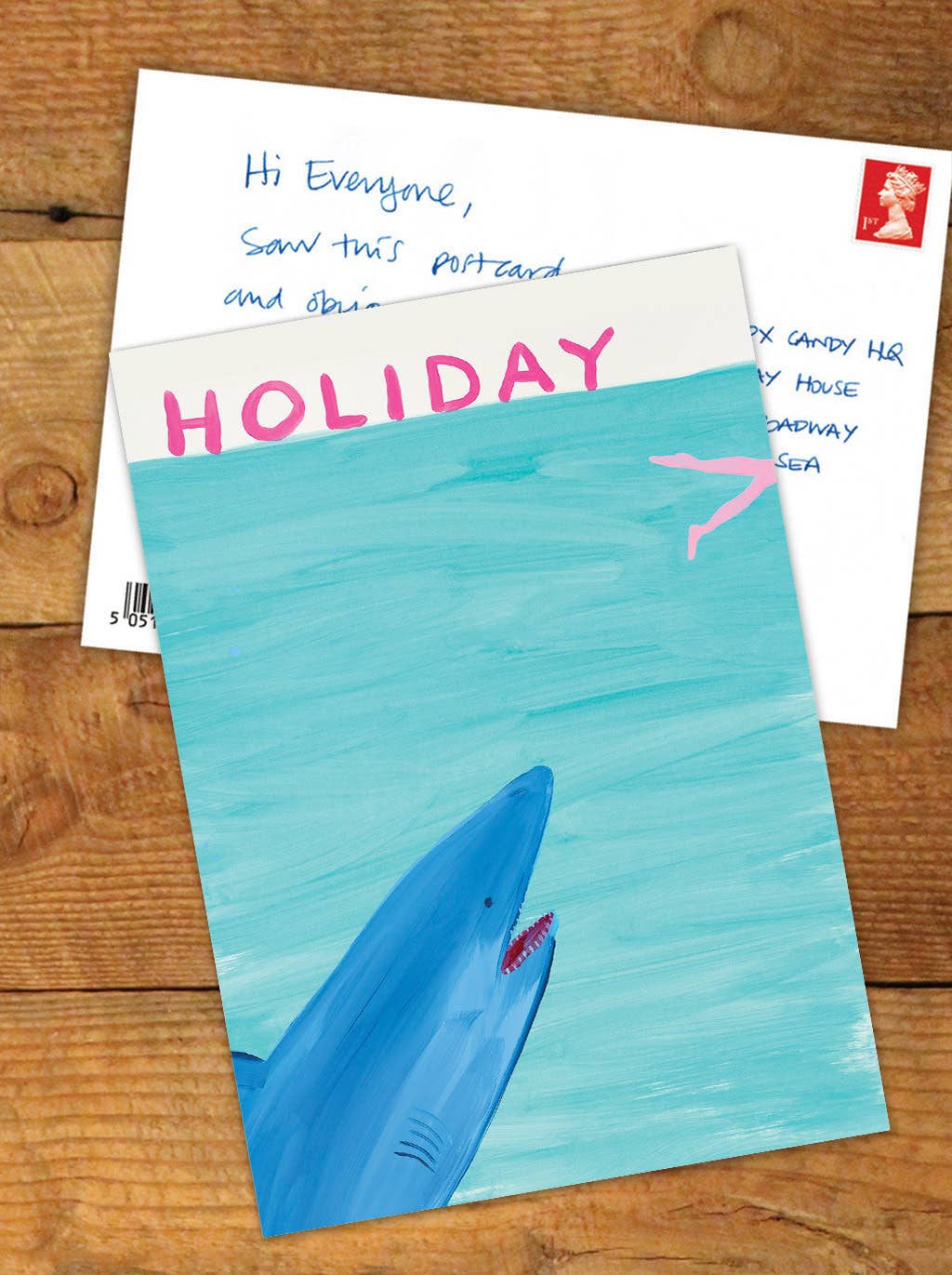 Holiday - David Shrigley Postcard