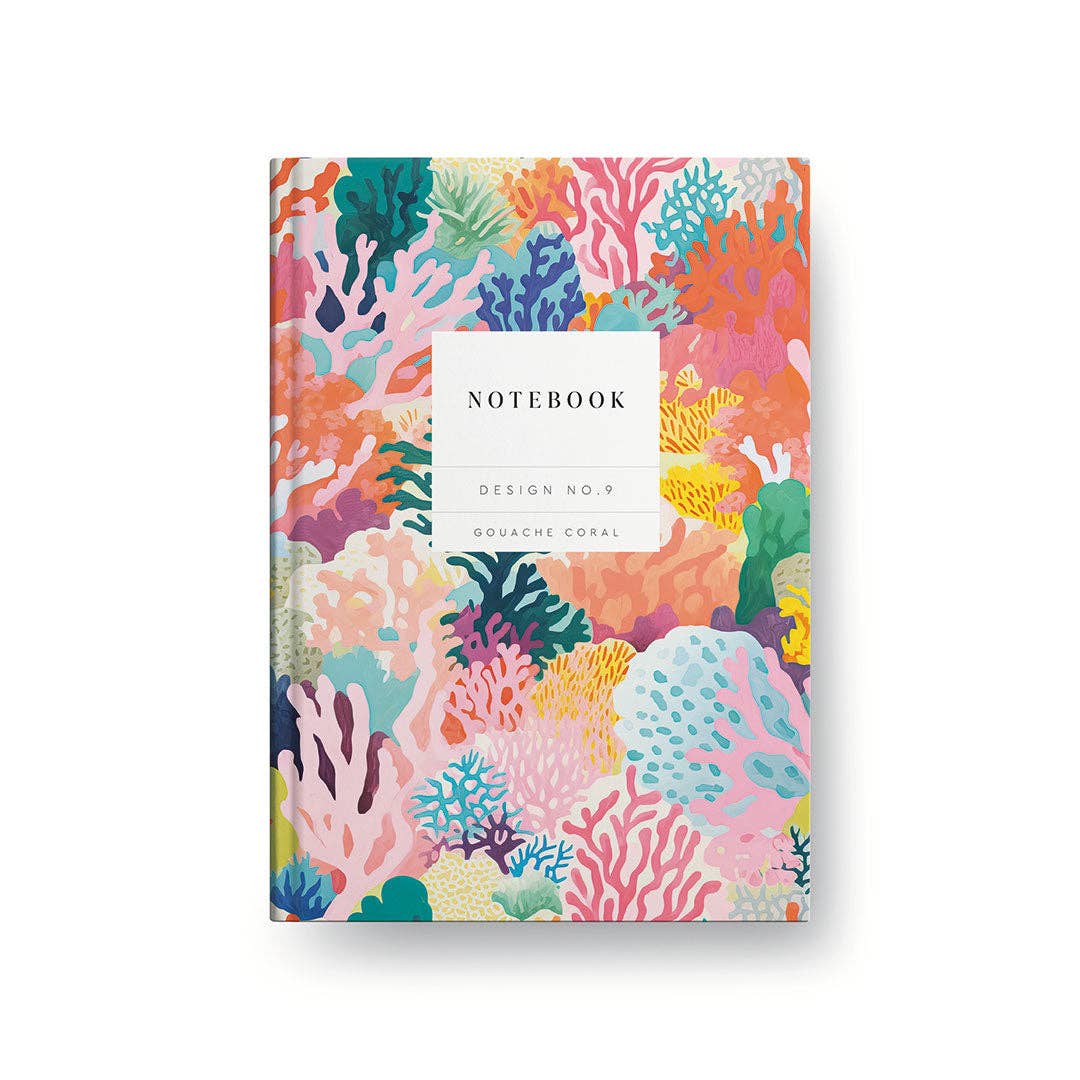 Kaleido No.9 Gouache Coral Hardback Notebook (10581)