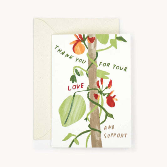 Thank You For Your Love Greeting Card