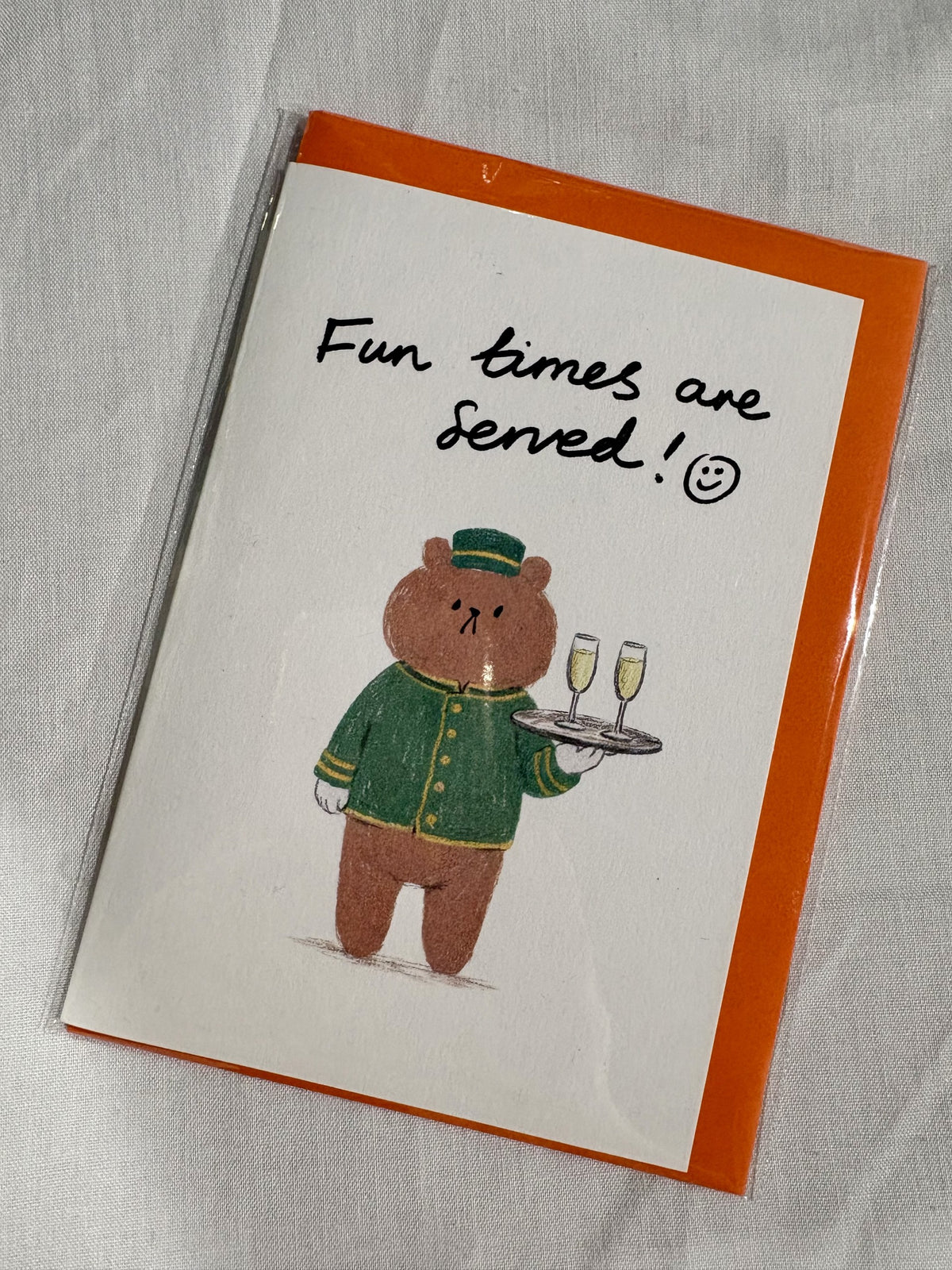 Fun Times Are Served Greeting Card