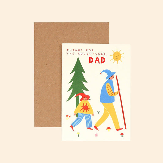 Thanks For The Adventures Dad - Card by Little Black Cat