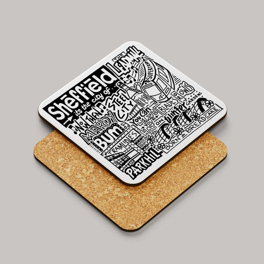 Sheffield Landmarks Square Coaster
