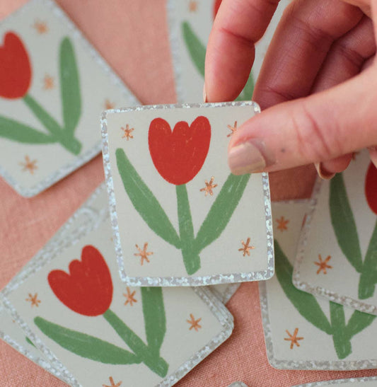 Tulip Holographic Vinyl Sticker