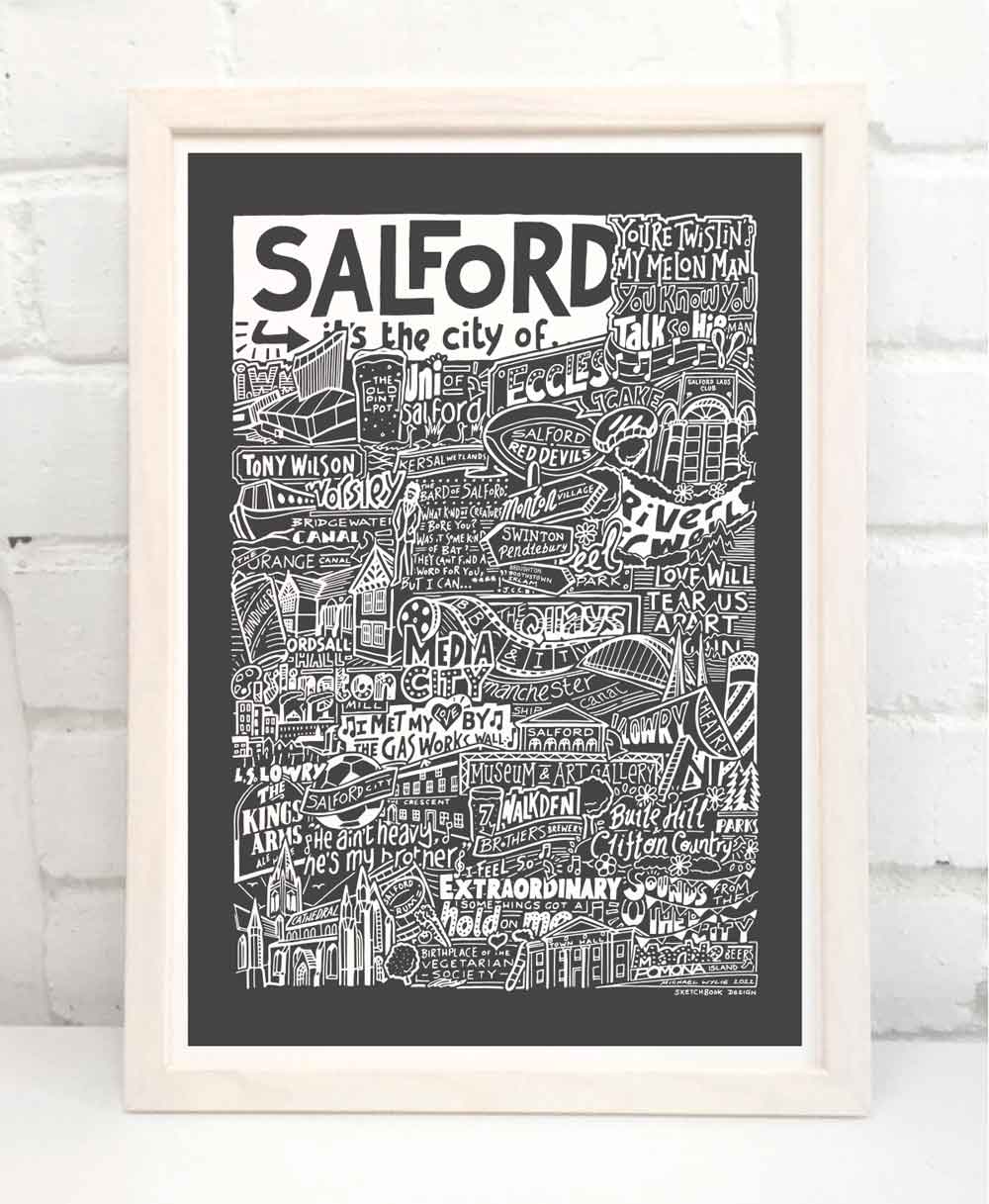 Salford Landmarks It's The City Of Art Print