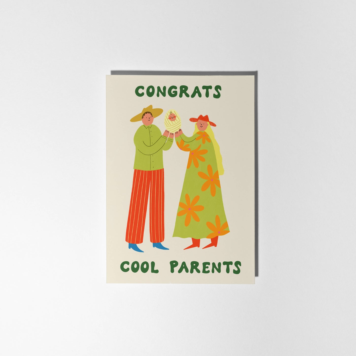 Cool Parents New Baby Card | Unisex Baby Card | Congrats