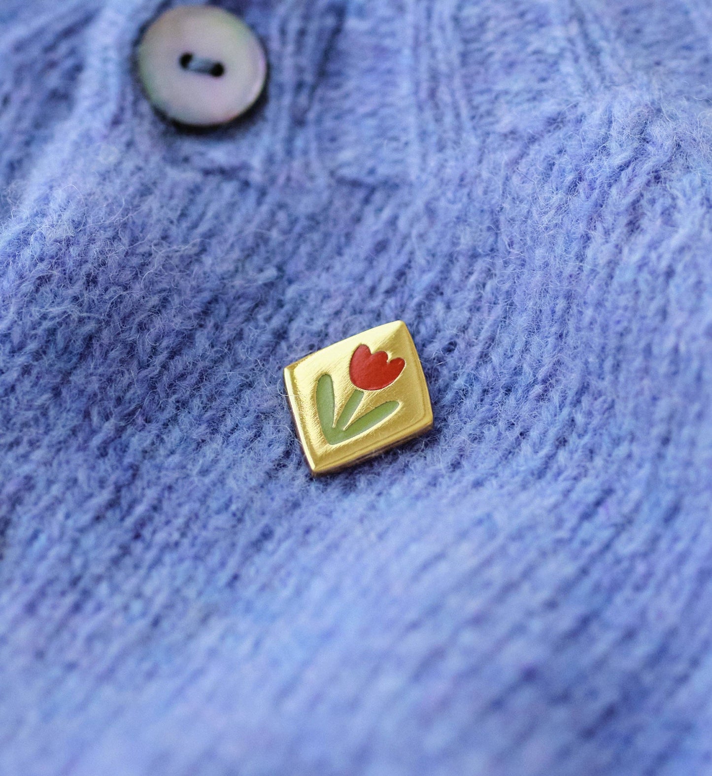 Tulip Flower Enamel Pin