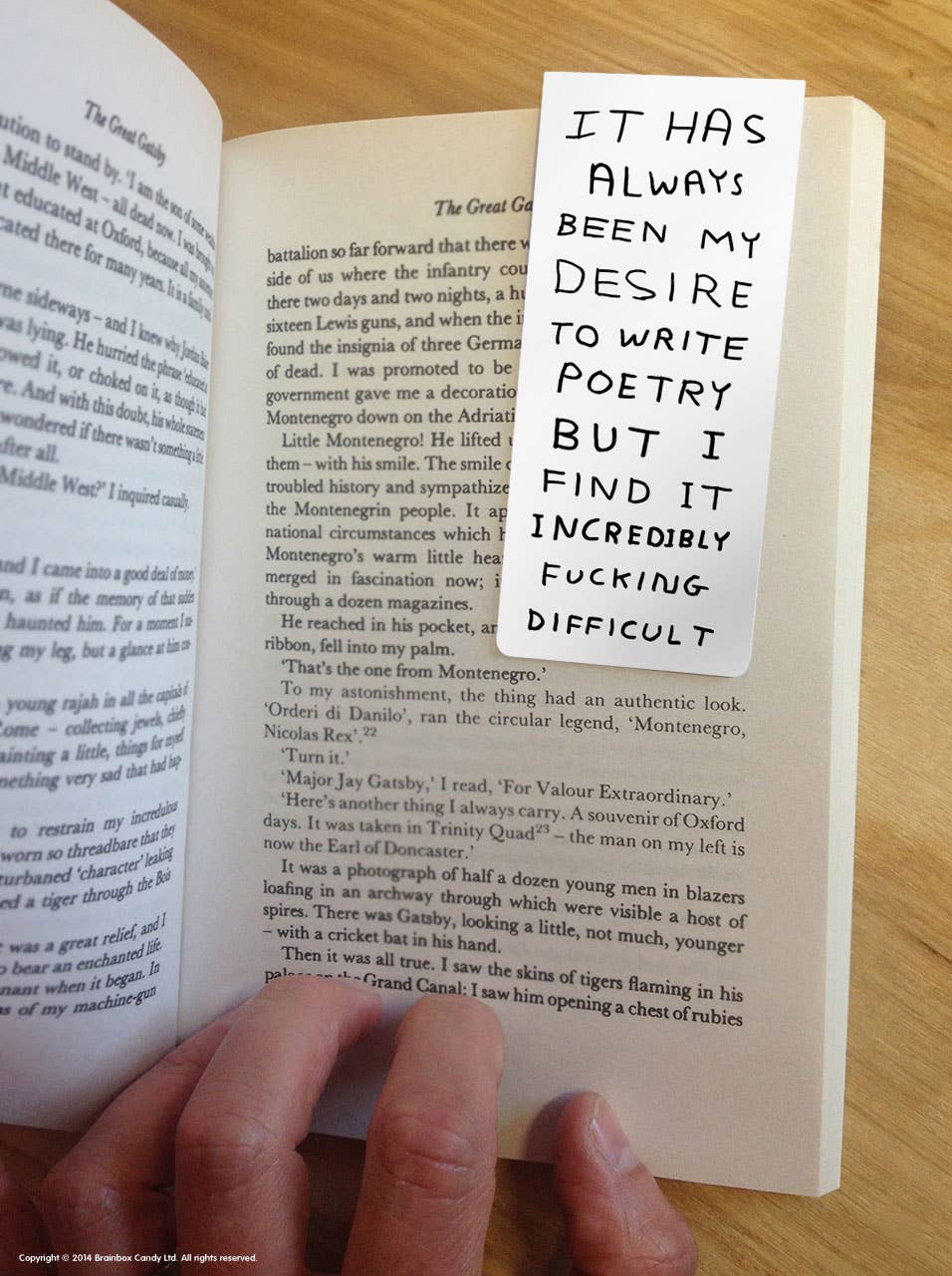 Write Poetry Naughty David Shrigley Magnetic Bookmark