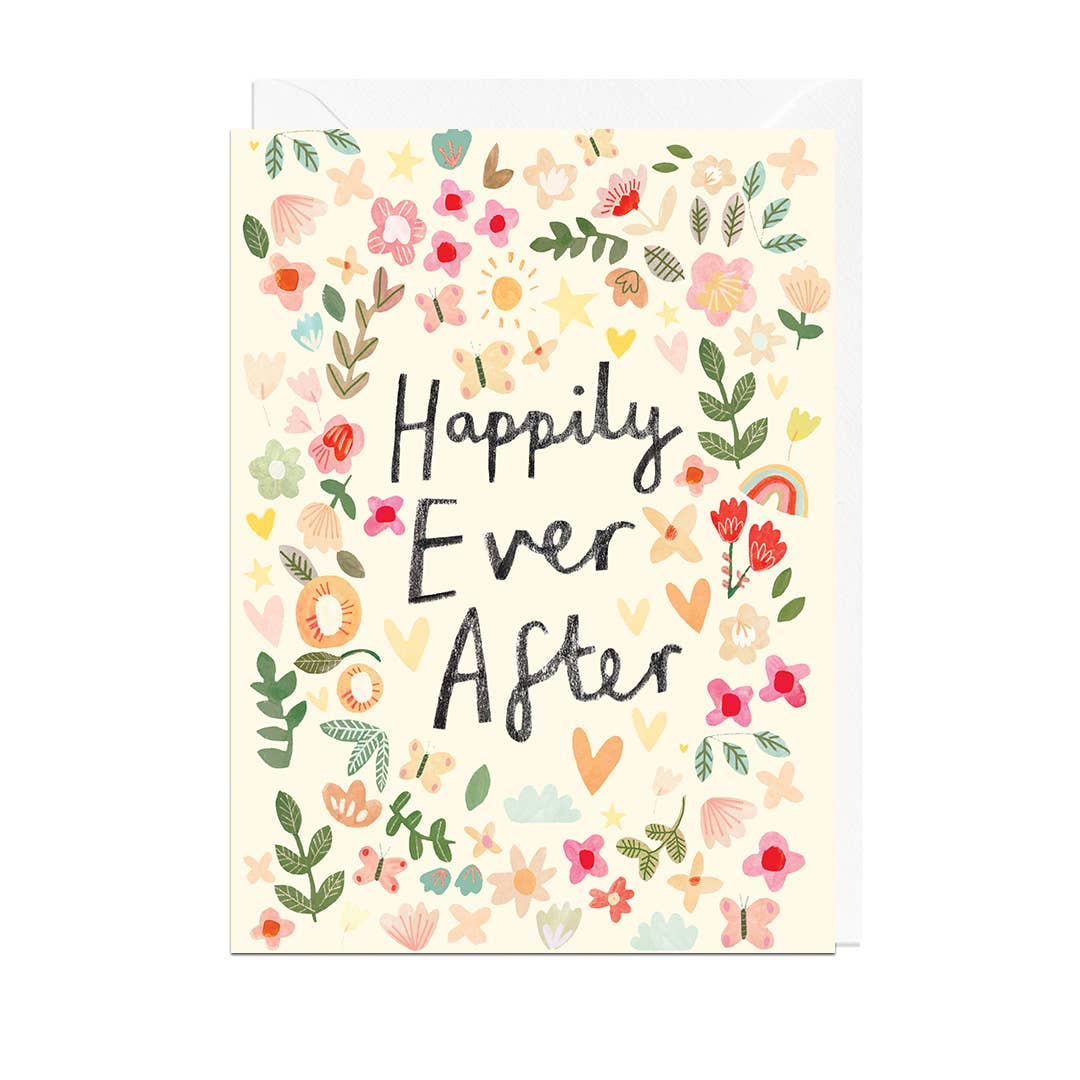 HAPPILY EVER AFTER FLOWERS Card