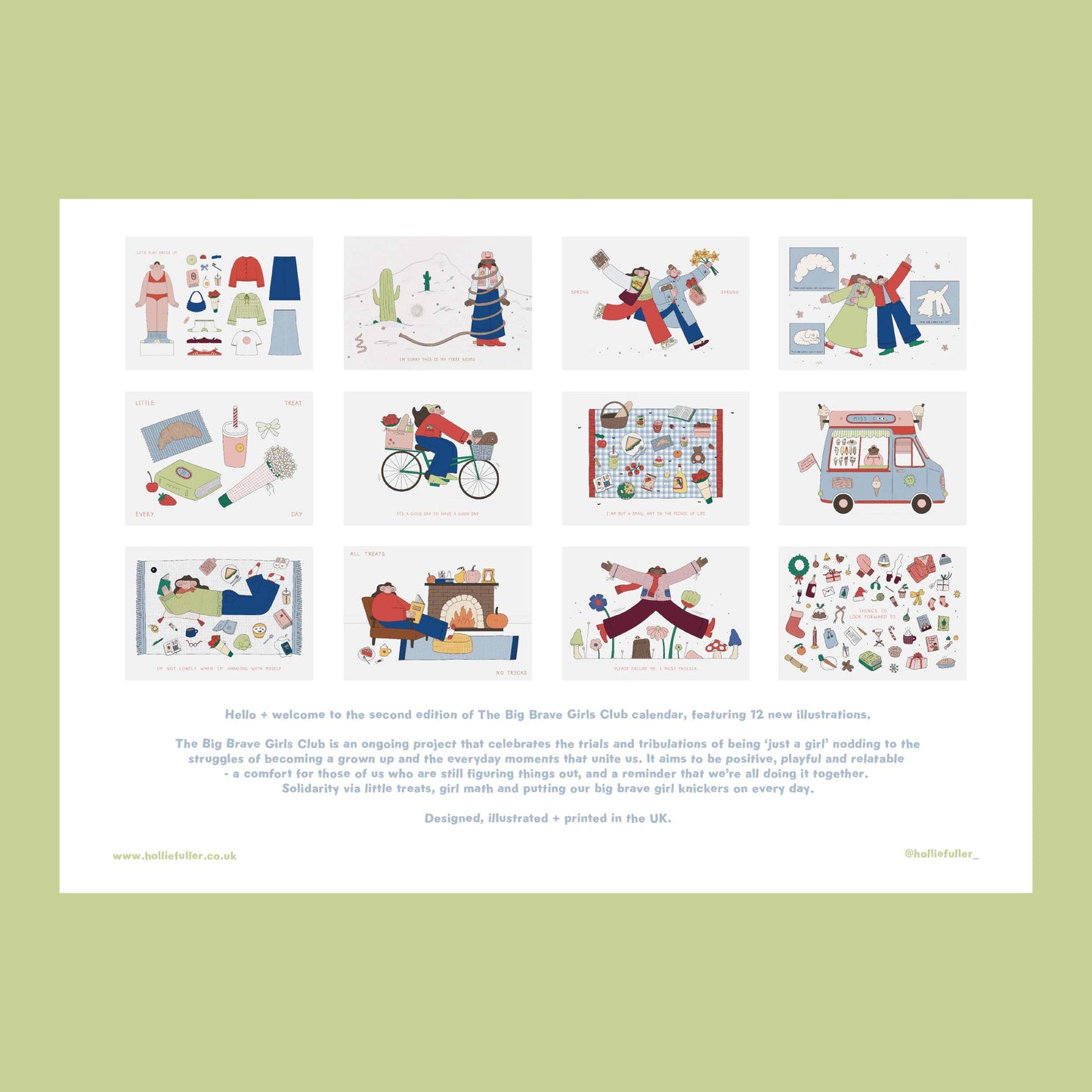 The Big Brave Girls Club 2026 Calendar