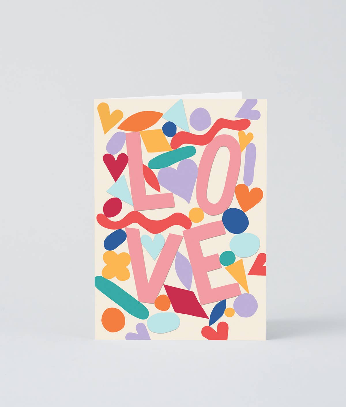 Love Shapes Embossed Greetings Card