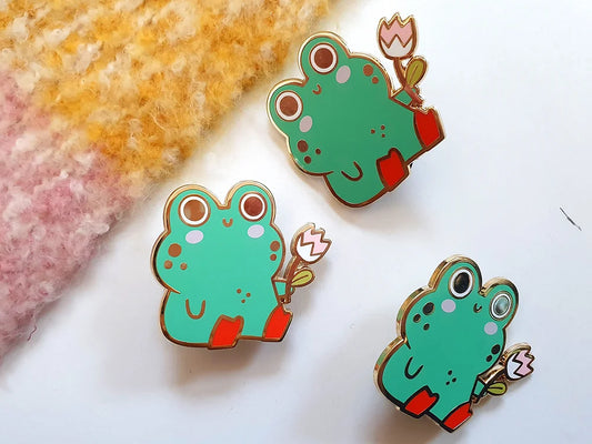 Frog Enamel Pin by Ruth Hammond