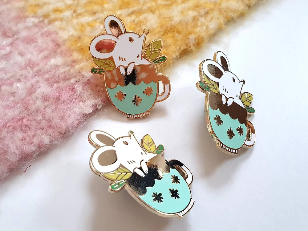 Mouse Enamel Pin by Ruth Hammond