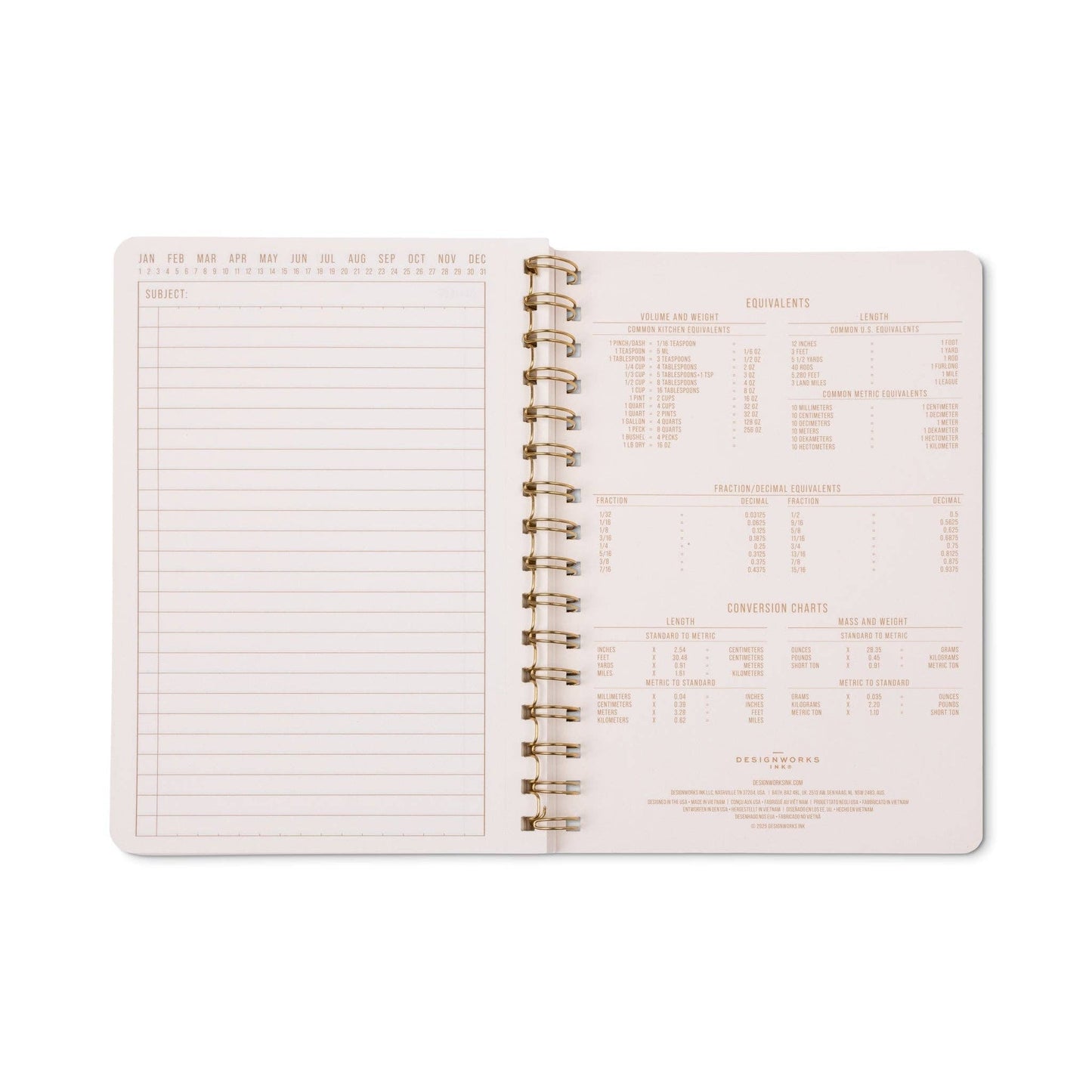 A5 Twin Wire Notebook - Pinwheel Pink