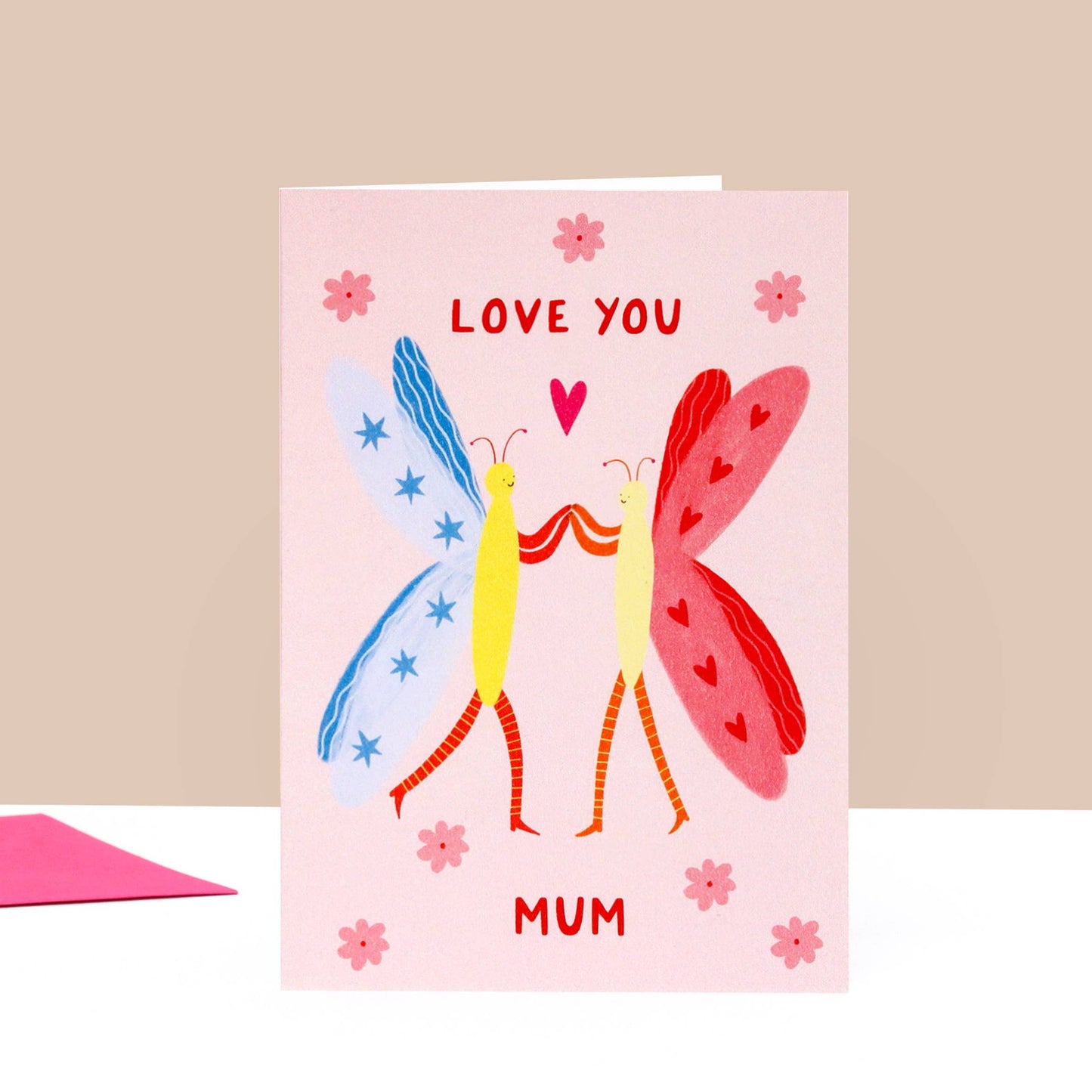 Love You Mum Butterfly Greeting Card