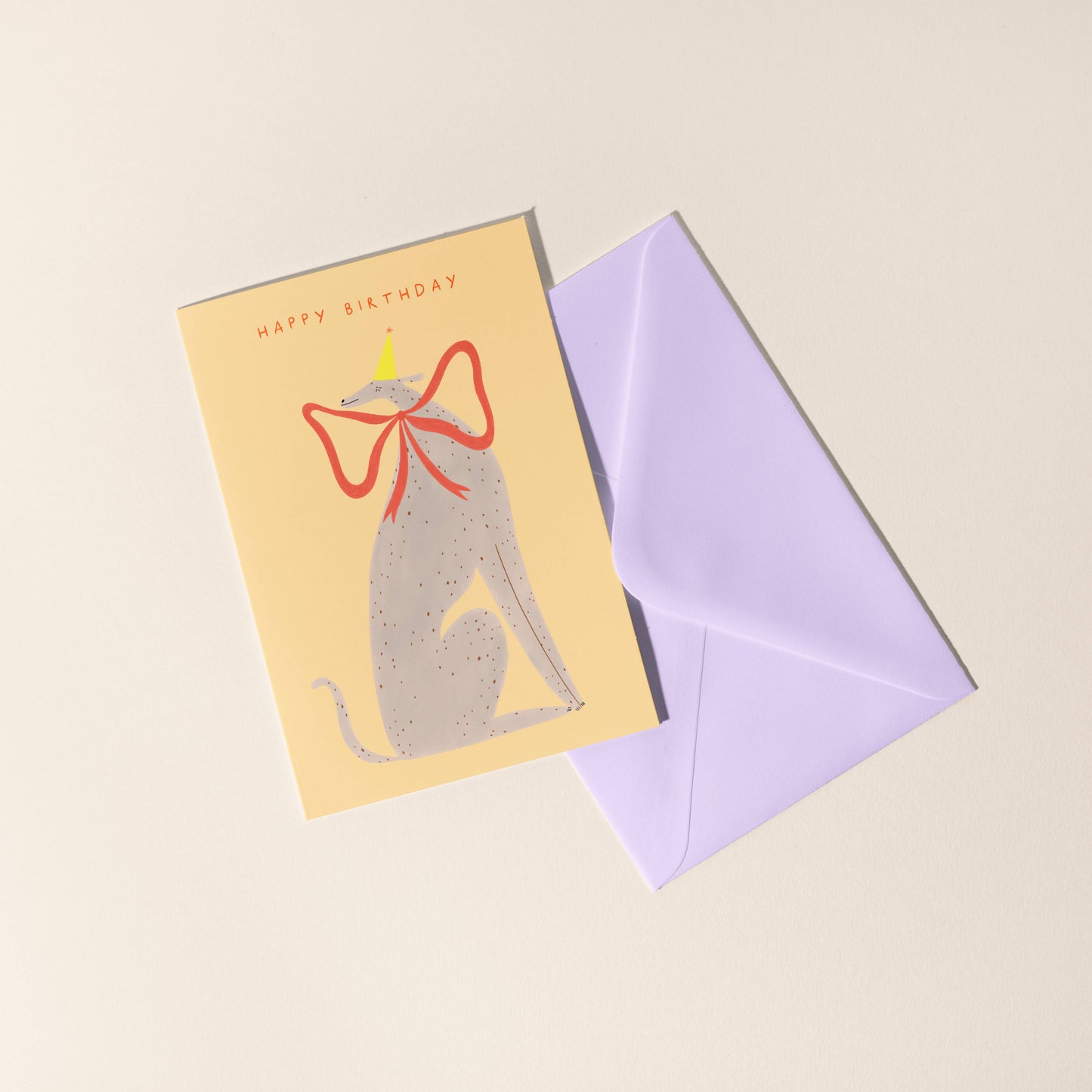 Happy Birthday Whippet Greeting Card