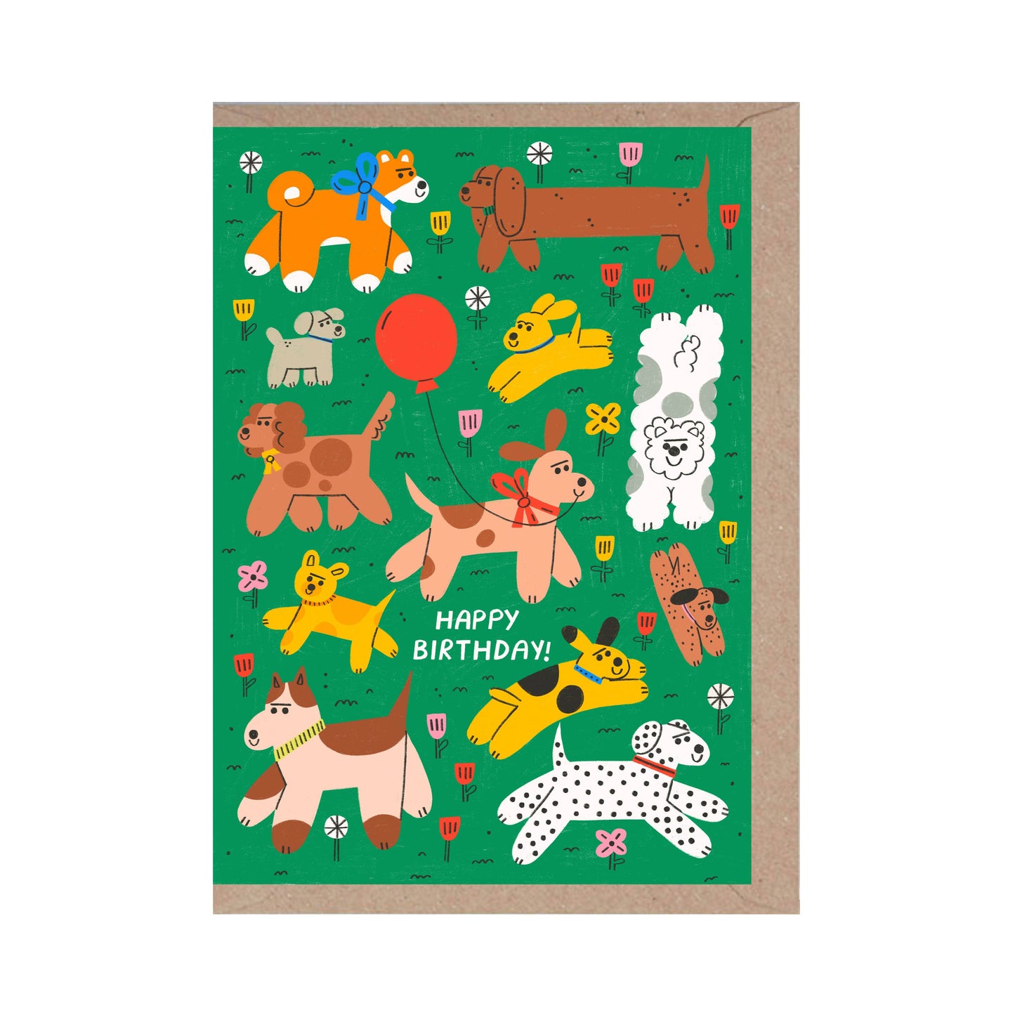 Happy Birthday - Dog Lover Greeting Card