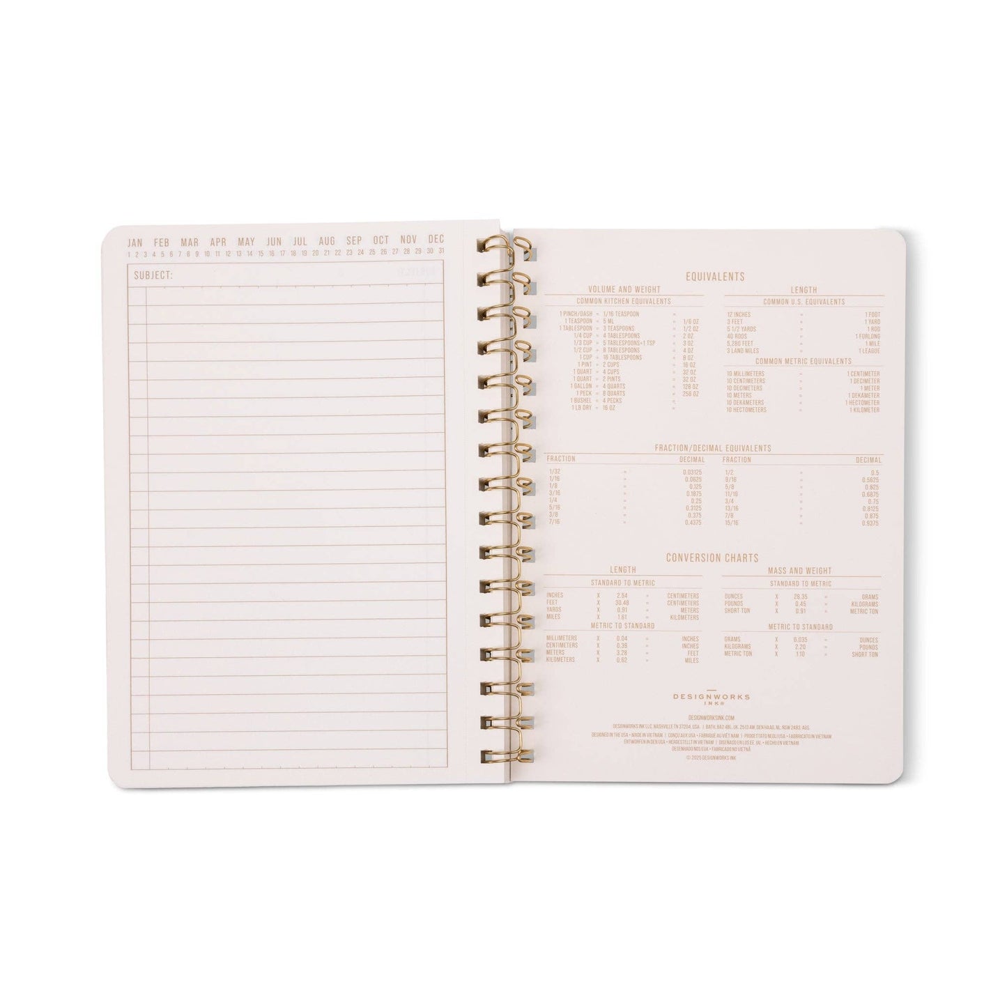 A5 Twin Wire Notebook - Blue Lattice