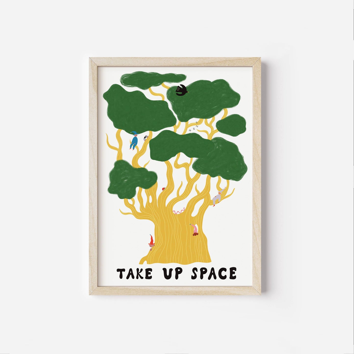 Oak Tree Take Up Space Art Print