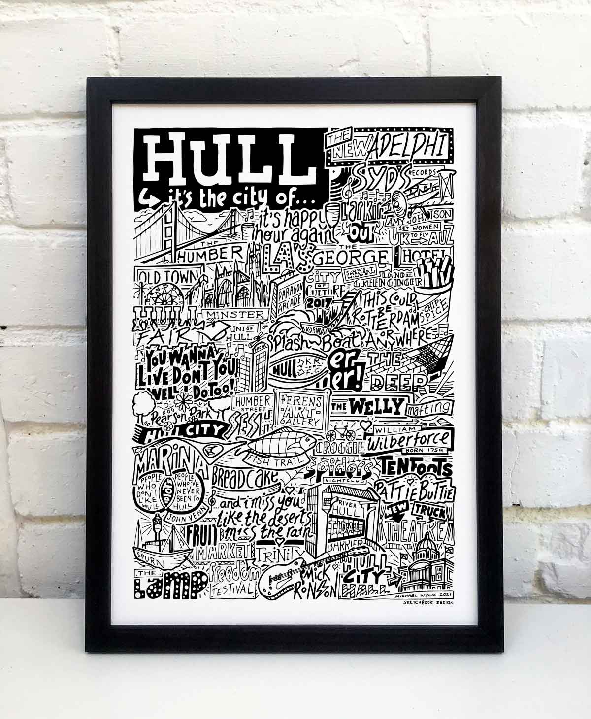 Hull Landmarks It's The City Of Art Print