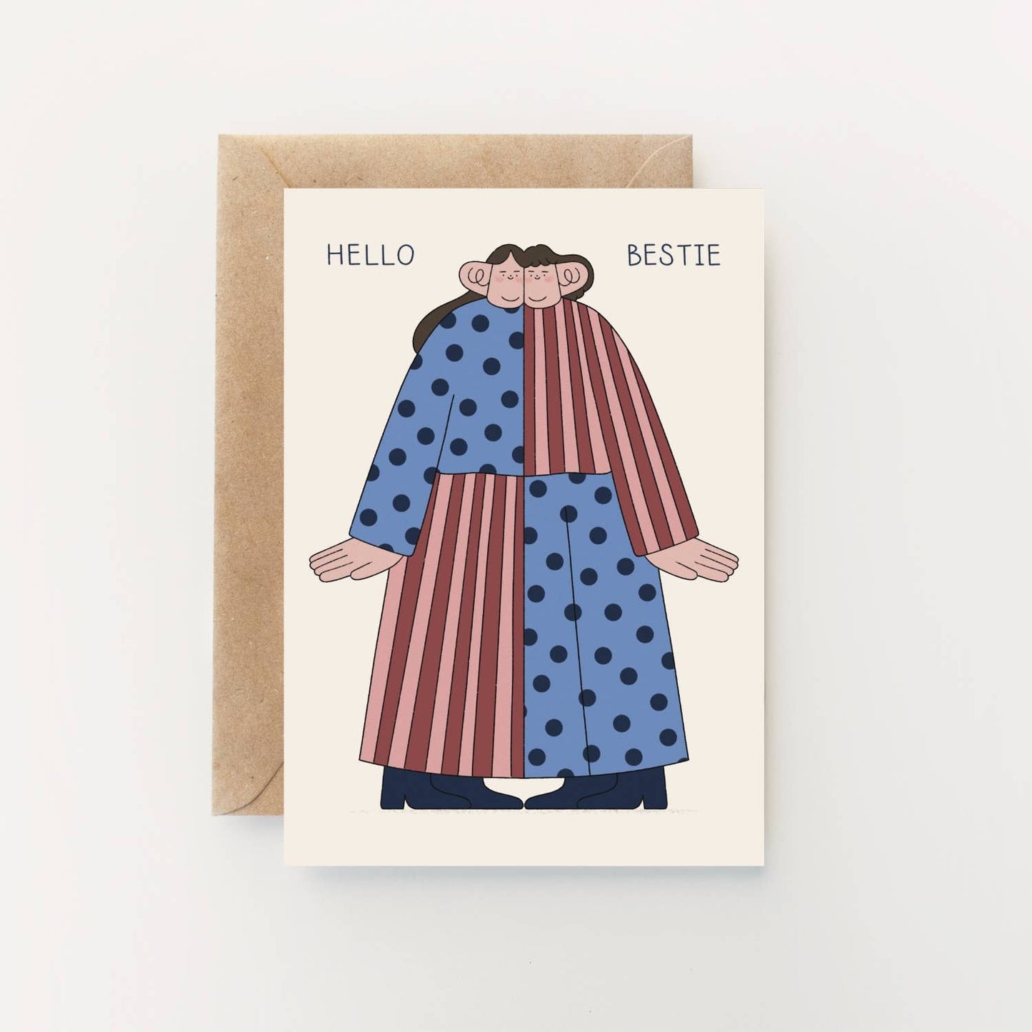 Hello Bestie Galentine Card