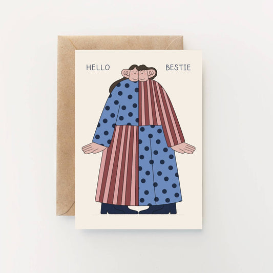 Hello Bestie Galentine Card
