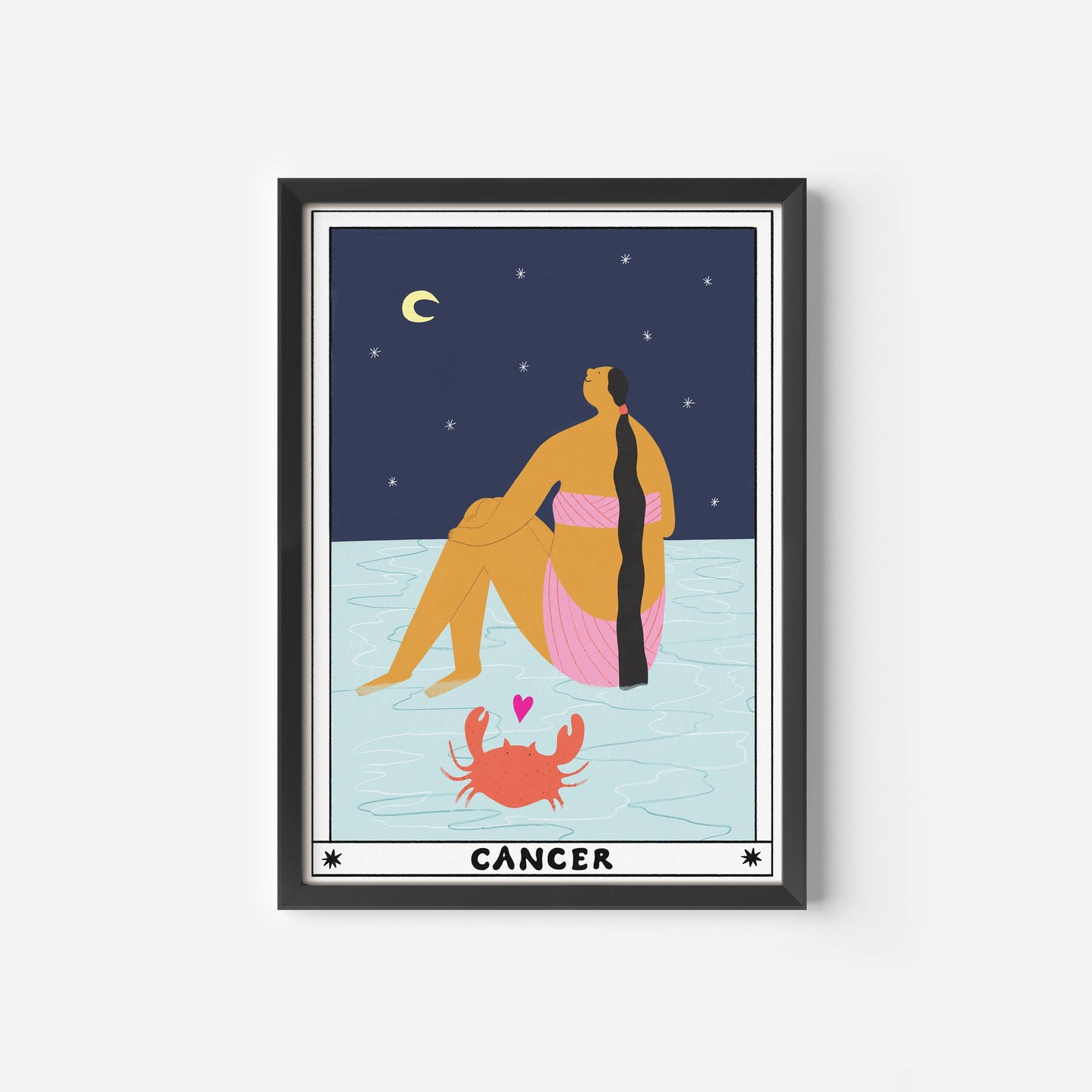 Tarot Cancer Art Print | Horoscope Print | Celestial Art