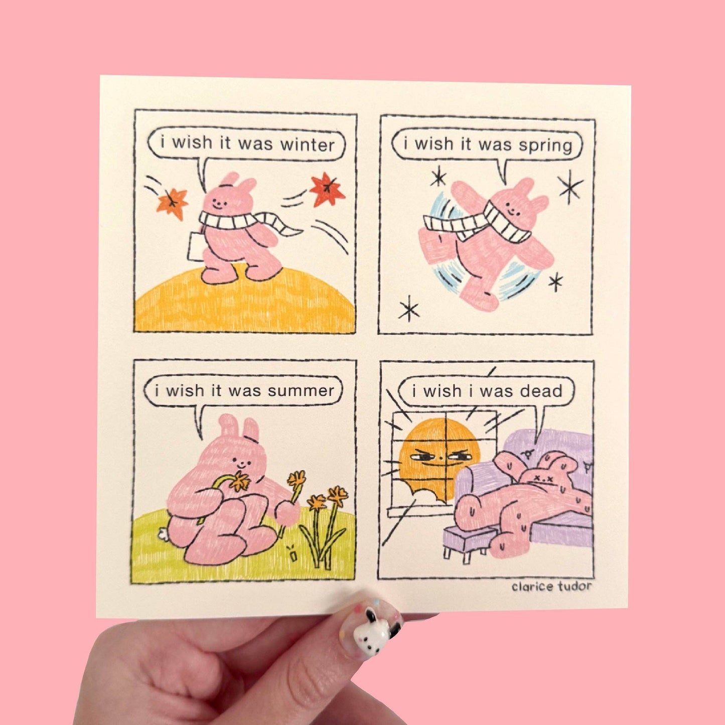 Four Seasons Postcard