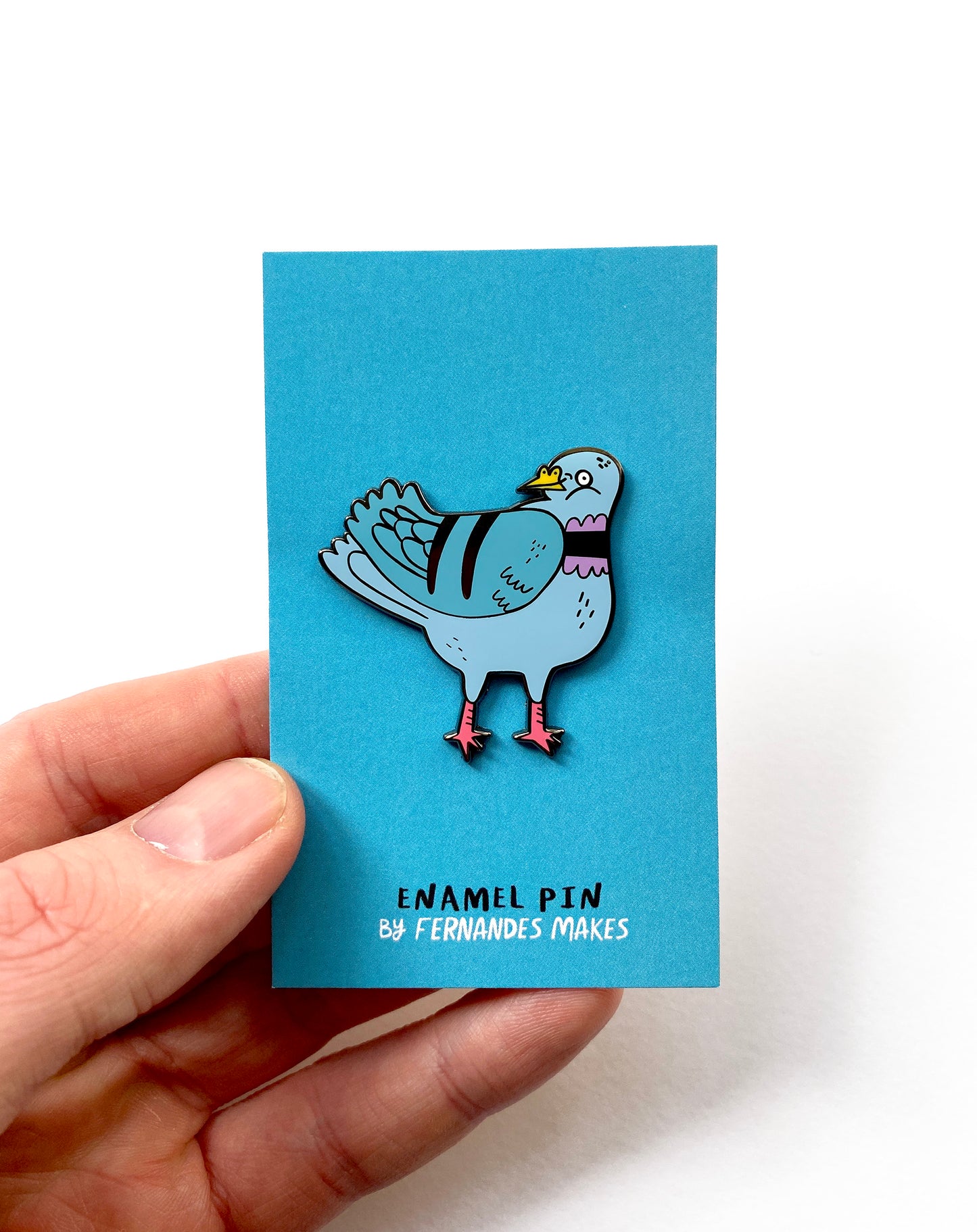 Pigeon Enamel Pin by Fernandes Makes