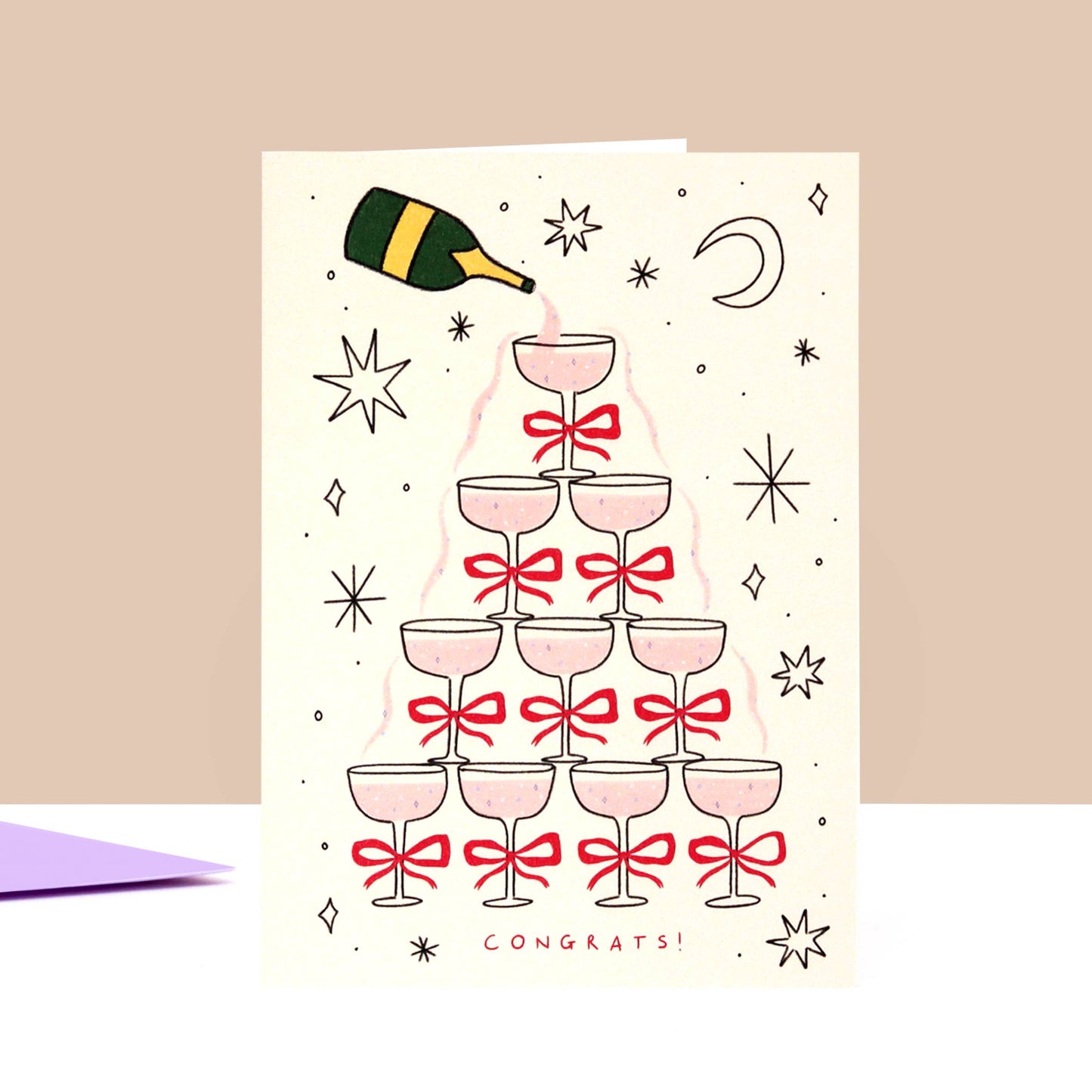 Champagne Congratulations Greeting Card