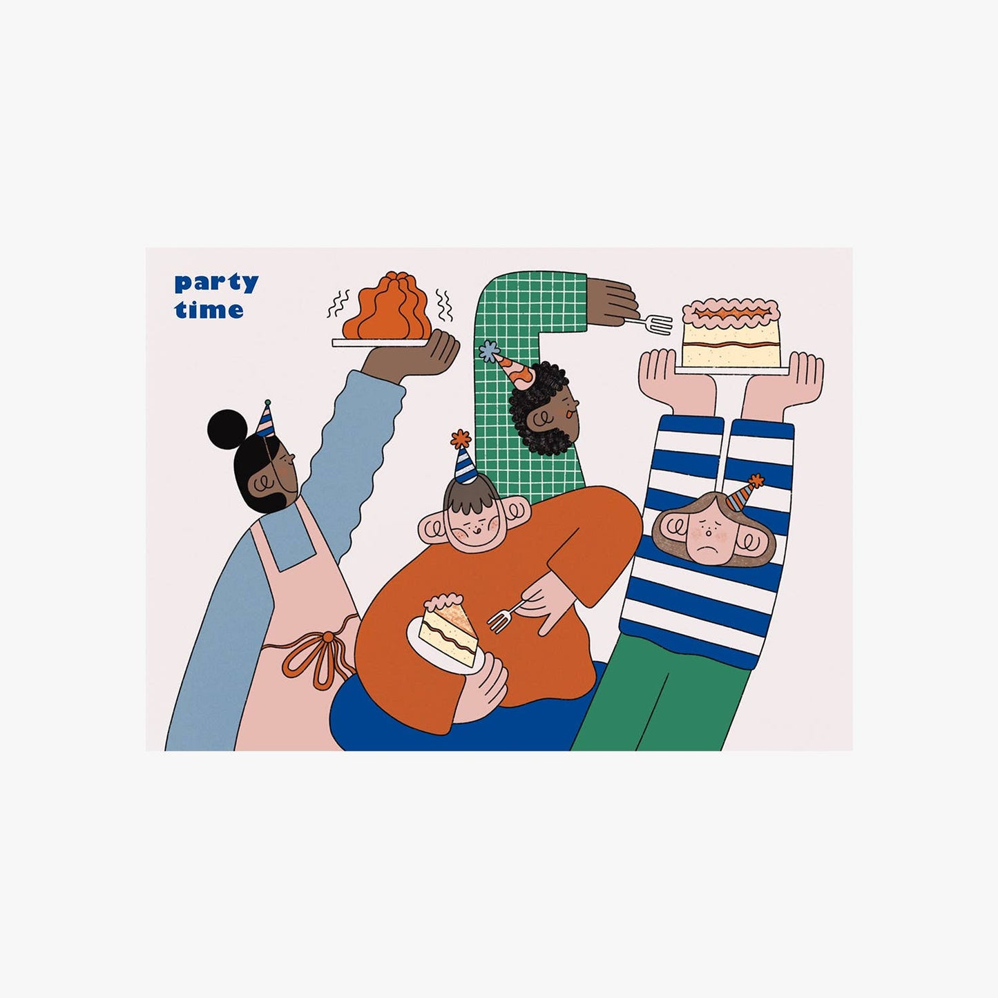 'Party Time' Greetings Card