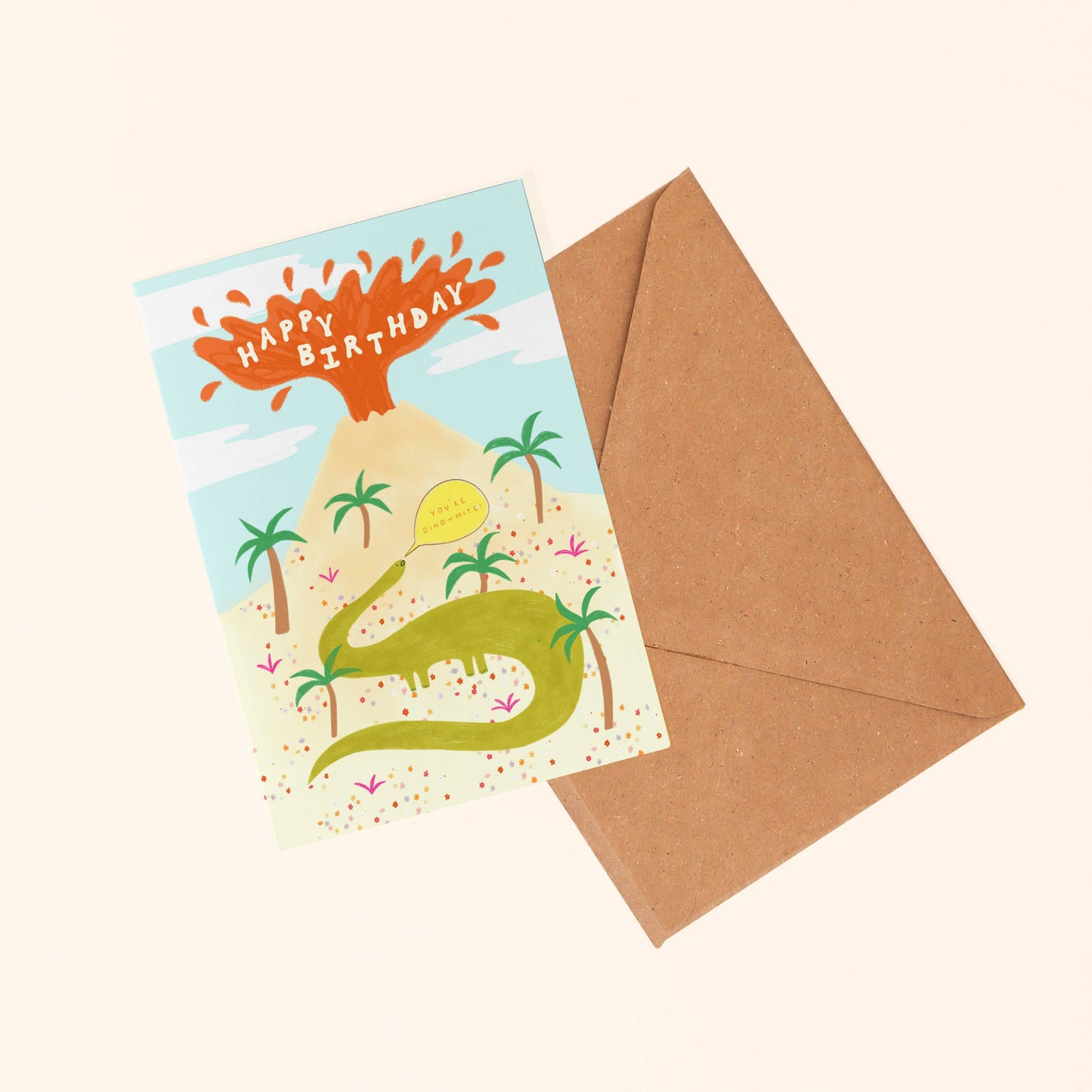 You're Dino-mite Greeting Card