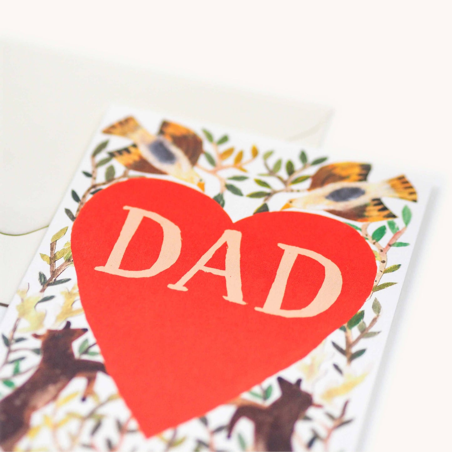 Dad Heart Dog Greeting Card