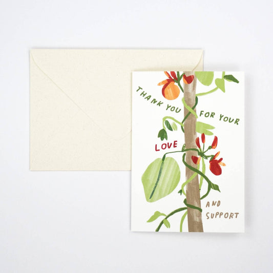 Thank You For Your Love Greeting Card
