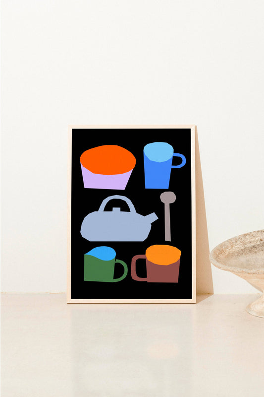 Tea Time A3 Art Print
