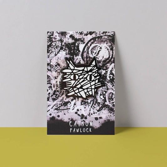 Catson Pawlock Cat Artist Pin